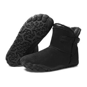 New Hike Cozely Womens fur lined barefoot shoes black EU 40